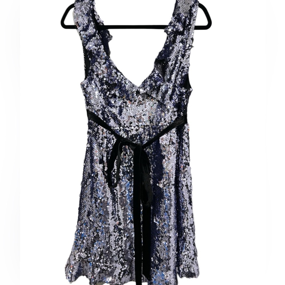 Free People Siren Sequin Mini Dress | Size 8 | Party Cocktail - Picture 4 of 13
